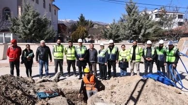 Merzifon’da Yeni Şebekeden İlk Su Verildi