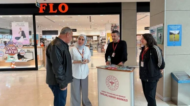 Amasya’da AVM’de Sağlık Standı Kuruldu