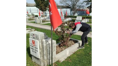 Merzifon Şehitliğine Bakım Yapıldı