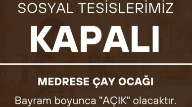 Merzifon'da Sosyal Tesisler Kapalı Olacak