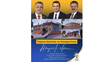 Taşova’ya Yeni Spor Salonu Müjdesi