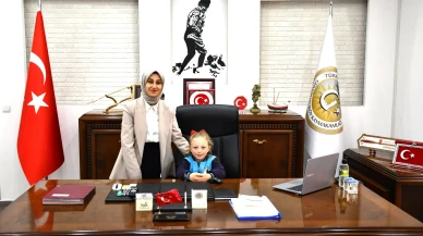 Gümüşhacıköy’de Minik Melisa Makama Oturdu