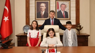 Amasya’da Valilik Makamı Çocuklara Emanet Edildi
