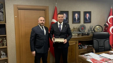 MHP’li Ak’tan Genel Başkan Yardımcısı Bayraktar'a Hayırlı Olsun Ziyareti