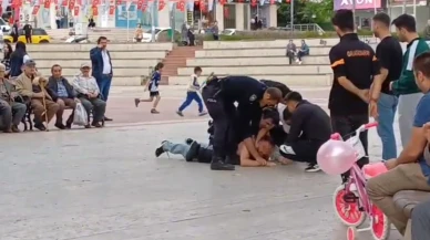 Kavgaya karışan şahıs polis ekiplerine zor anlar yaşattı