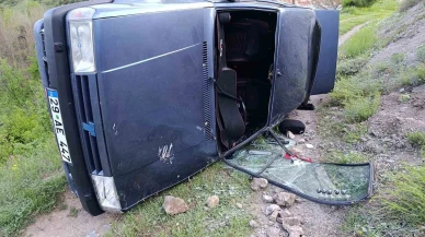 Gümüşhane’de otomobil devrildi: 4 kişi yaralandı