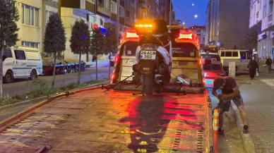 ’Dur’ ihtarına uymadı, motosikleti bırakıp kaçtı