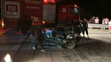 Karabük’te iki otomobil çarpıştı: 1 ölü, 1 yaralı