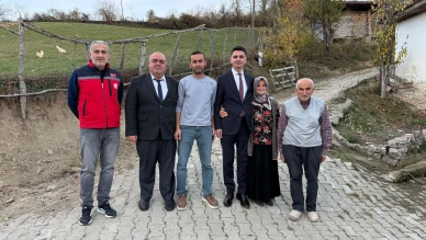 Kaymakam Salih Kartal’dan Şehit Ailesine Ziyaret