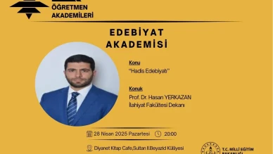 Amasya’da Edebiyat Akademisi'nde “Hadis Edebiyatı” Konusu Ele Alınacak