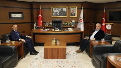 Vali Yardımcısı Dr. Atıf Çiçekli’den Rektör Prof. Dr. Ahmet Hakkı Turabi’ye Ziyaret