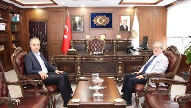 Din İşleri Yüksek Kurulu Uzmanı Akbaş, Amasya İl Müftüsü Bayram’ı Ziyaret Etti