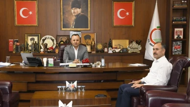 Başkan Turgay Sevindi, Denetimli Serbestlik Müdürü Bekir Türkmen’e Teşekkür Etti