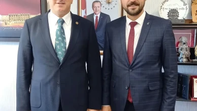 AK Parti Merzifon İlçe Başkanı Emre Keleş’ten Milletvekili Hasan Çilez’e Ziyaret