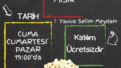 Gezen Sinema Amasya’da Perde Açıyor: Ücretsiz Etkinlikte Patlamış Mısır Keyfi!