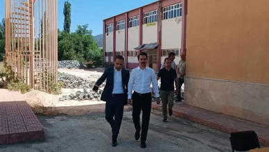 Kaymakam Osman Demirgül’den Okul ve Spor Tesisi Alanlarına İnceleme Ziyareti
