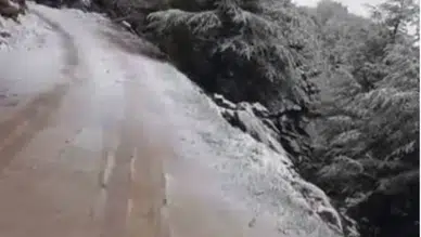 Merzifon Tavşan Dağı’na Yaz Ortasında Kar Yağdı! Vatandaşlar Şaşkına Döndü