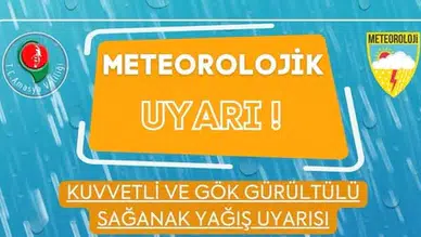 Amasya Valiliği’nden Sarı Kodlu Uyarı