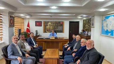Dernek Yönetimi Kaymakamlıkta Ağırlandı