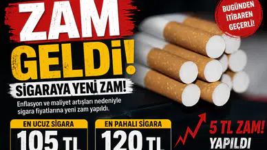 Sigaraya Yeni Zam: En Ucuzu 105 TL Oldu
