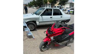 Merzifon'da Kavşakta Kaza: 1 Kişi Yaralandı