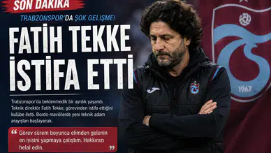 Trabzonspor’da Geceyi Sarsan Karar! Fatih Tekke Görevini Bıraktı