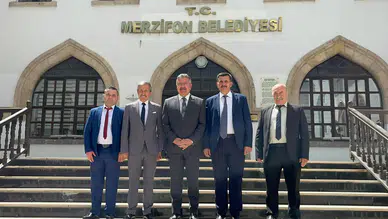 MHP Merzifon Yönetiminden Başkan Alp Kargı'ya Ziyaret