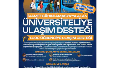 Amasya’da Üniversitelilere Büyük Destek