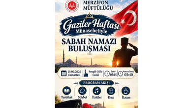 Merzifon’da Gaziler İçin Eller Duaya Açılacak