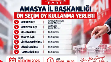 Amasya’da Yeni Parti İçin Seçim Heyecanı!