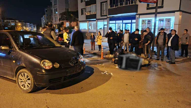Otomobil ile Motosiklet Çarpıştı: 1 Yaralı