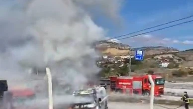 Park Halindeki Tanker Alev Aldı
