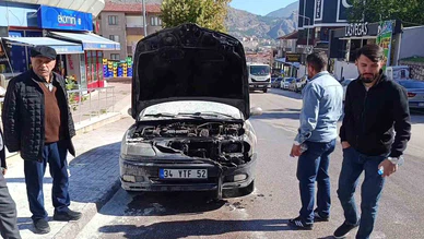 KPSS’ye Girdi, Otomobili Alev Aldı!