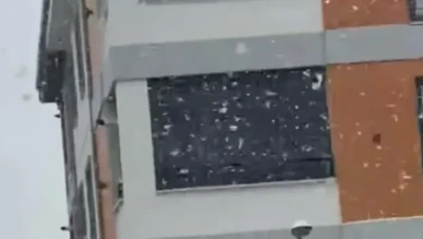 Gümüşhacıköy’de Nisan Sürprizi: Kar Yağışı Şaşırttı