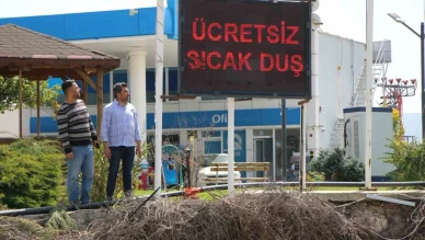 Amasya’da Bedava Duş Hizmeti Şaşkına Çeviriyor!