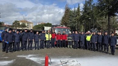 Merzifon İtfaiyesi'nden Jandarmaya Yangın Eğitimi!