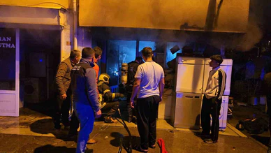 Beyaz Eşya Tamirhanesinde Yangın: İş Yeri Kullanılamaz Hale Geldi