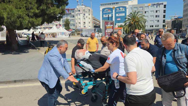 Yaya Geçidinde Kaza: Otomobilin Çarptığı Yaya Yaralandı