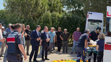 Feci Traktör Kazasında Zamanla Yarış