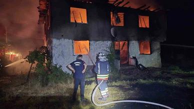 Engelli Vatandaşın Evi Küle Döndü