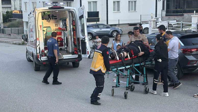 Üç Tekerlekli Motosiklet Kazası! Sürücü Hastaneye Kaldırıldı