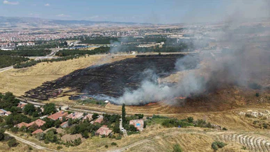 Çorum’da Yangın Paniği: 40 Dönüm Zarar Gördü