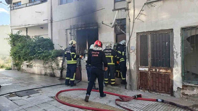 Çorum’da apartman dairesinde çıkan yangın korkuttu
