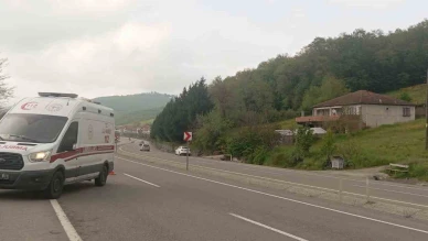 Otomobil tarlaya uçtu, dede ve iki torunu yaralandı