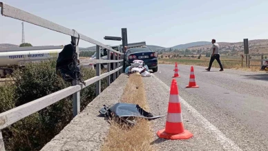 Otomobil bariyerlere çarptı: 1 ölü, 2 yaralı