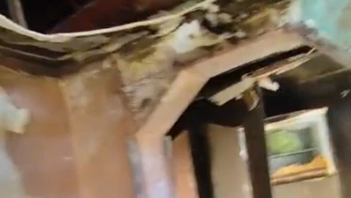 Soba kaynaklı yangın evi harabeye çevirdi