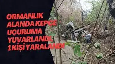 Feci Kaza: Kepçe Uçuruma Yuvarlandı, Operatör Yaralandı