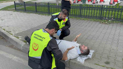 Elektrikli Bisiklet Devrildi: 1 Yaralı!