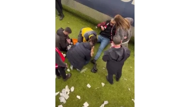 Çorum FK Maçında Talihsiz Kaza