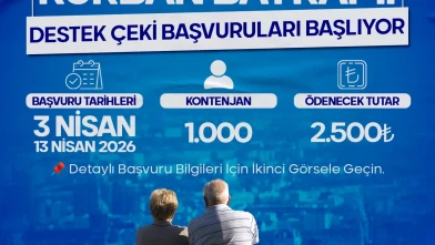 Amasya’da Emeklilere Bayram Desteği